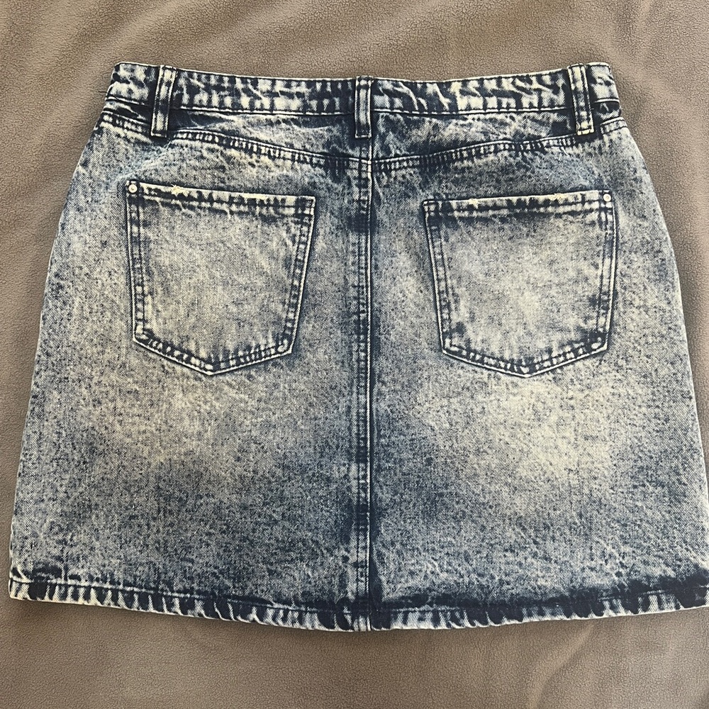 Button Down Refuge Jean Skirt Size L - Picture 2 of 7